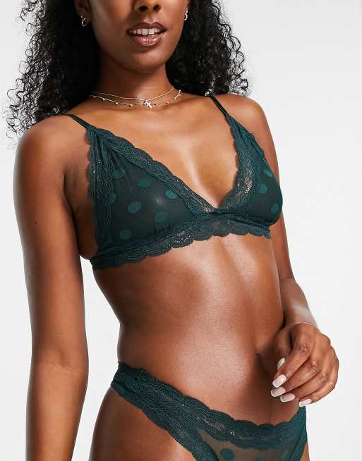 下着・アンダーウェア Draw Drawers Wool triangle Bra Lilac Triangle Bra | Huha Underwear – huha