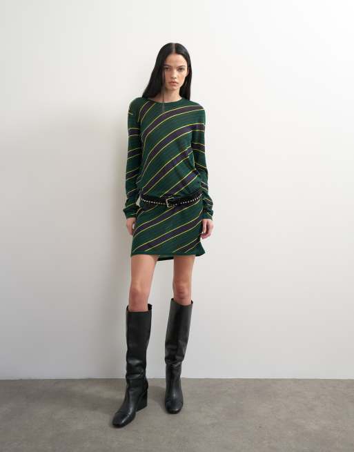 Topshop x Talia Byre premium real leather knee high boot in black, 4 of 6