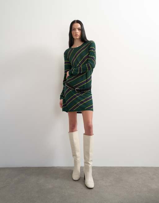 Topshop x Talia Byre premium real leather knee high boot in off white, 2 of 6