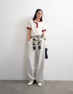 Topshop X Talia Byre Pull Cord Hem Sweatpants In Multi
