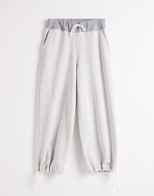 Topshop x Talia Byre pull cord hem trackies in grey, 6 of 7