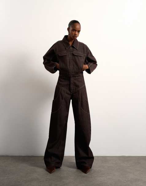 Topshop x Tolu Coker - Ensemble - Marron délavé - view 1