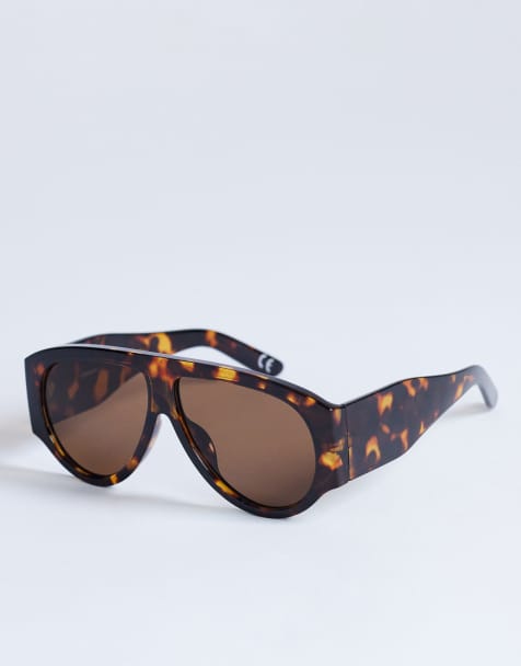 Topshop - Zante - Aviator zonnebril in tortoise - view 1