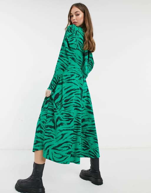 Green zebra 2025 dress topshop