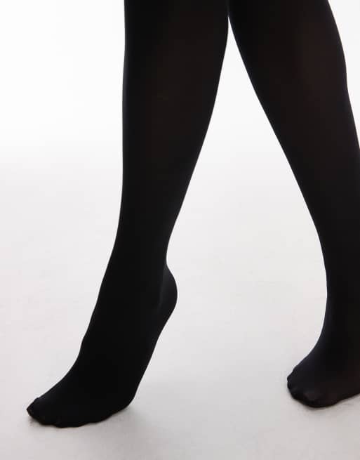 Topshop – Zestaw 2 par czarnych rajstop 50 den, 3 z 4