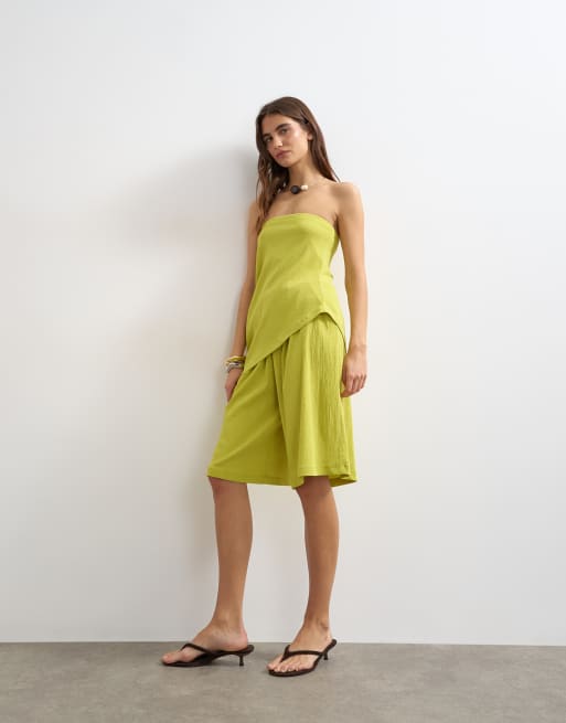 Topshop textured co-ord in green, 2 z 3