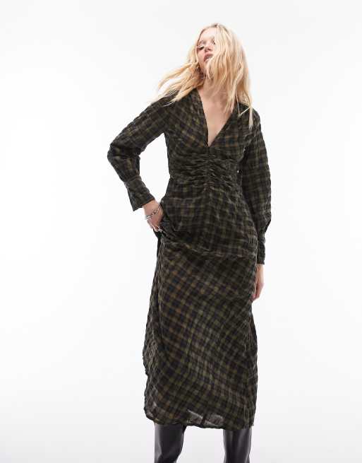 Topshop zip up store dress