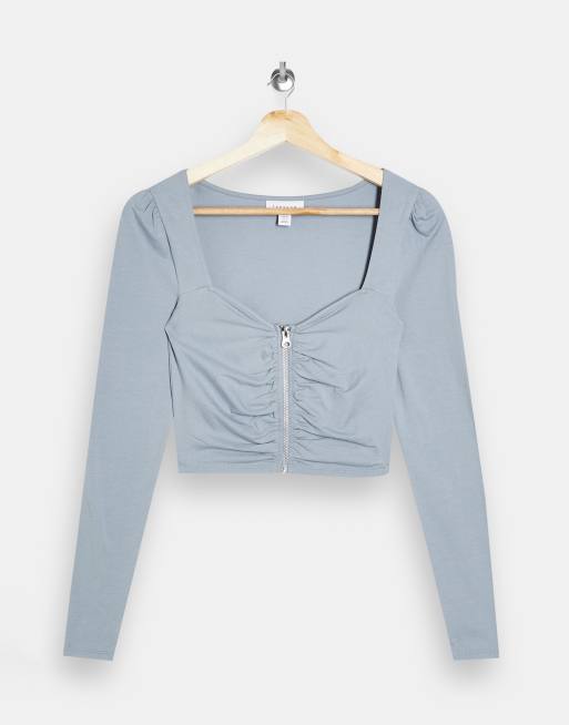 Topshop zip 2024 up top