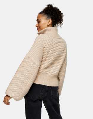 oatmeal cable knit cardigan