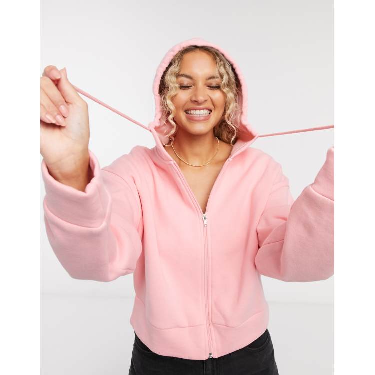 Topshop discount pink sweatshirt