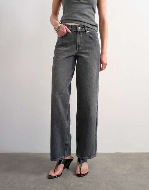 Tosphop Cinch low rise relaxed jean in pretty grey, 2 of 7