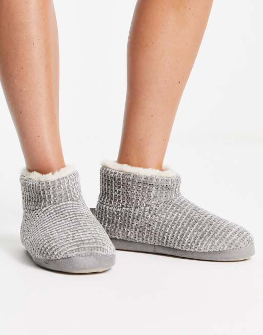 grey boot slippers womens