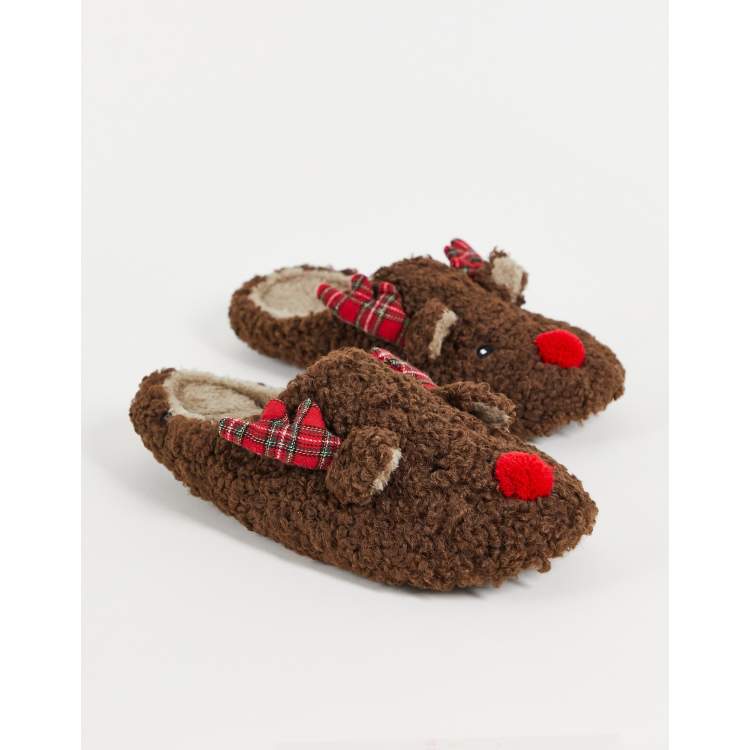 Christmas Slippers Family Women Warm Cute Slippers For Home, 50% OFF