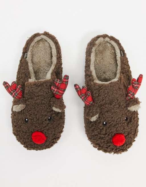 Totes discount christmas slippers