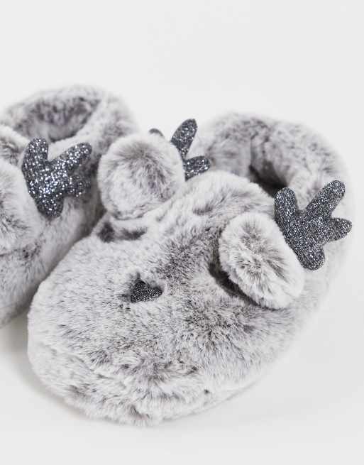 Christmas fluffy slippers hot sale