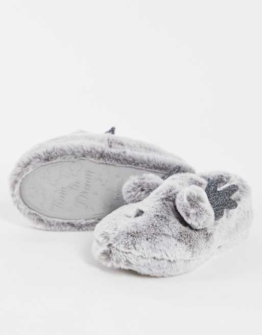 Totes fluffy sale slippers