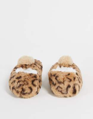 leopard print slippers asos