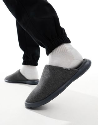 Totes Isoflex mule slippers in grey | ASOS