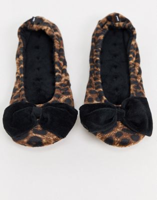isotoner leopard print slippers
