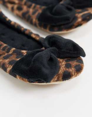 isotoner leopard print slippers