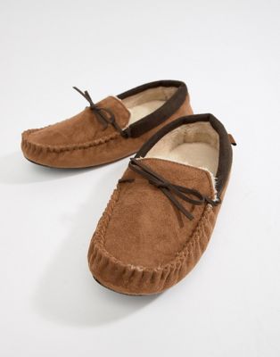 totes moccasin slippers mens