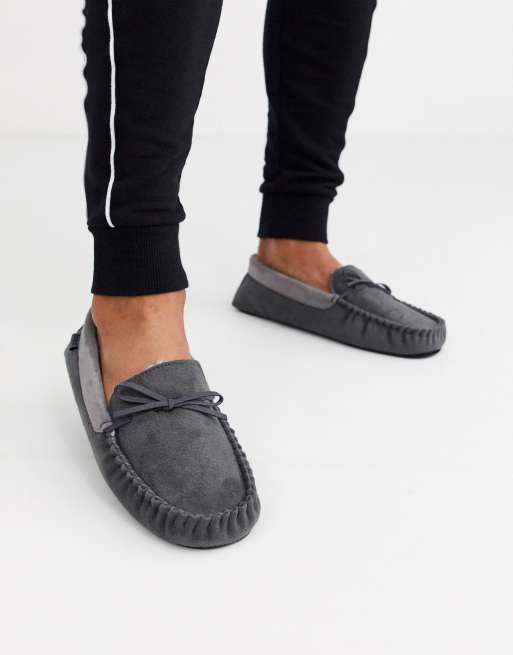 Totes moccasin 2024 slippers mens