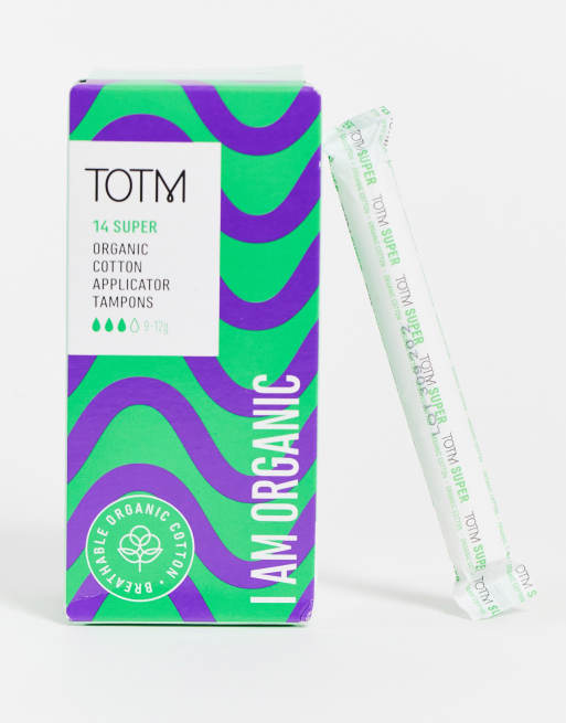 TOTM – Baumwoll-Tampons mit Applikator für starke Tage, 14er-Pack - NOC