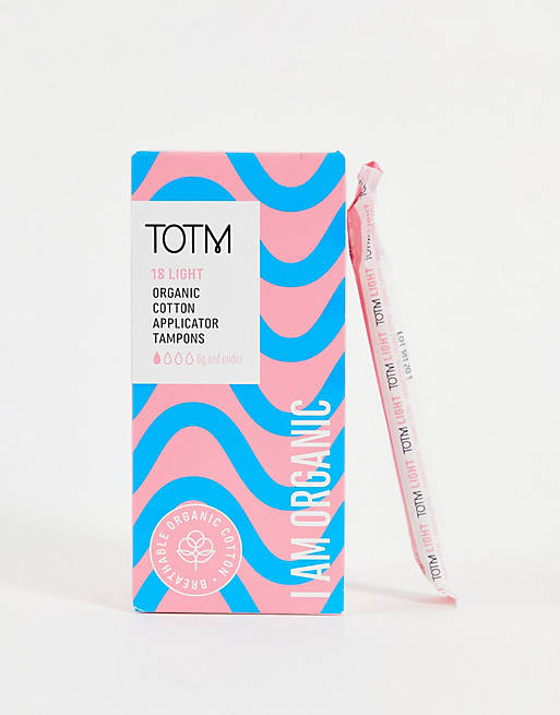 TOTM Cotton Applicator Tampons Light  - 18 Pack  - NOC