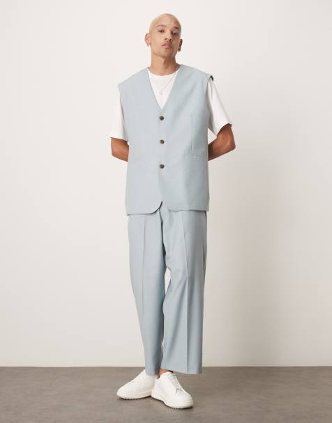 Traje azul claro sin mangas de ASOS DESIGN - view 1