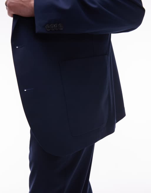 Traje azul extragrande de Topman