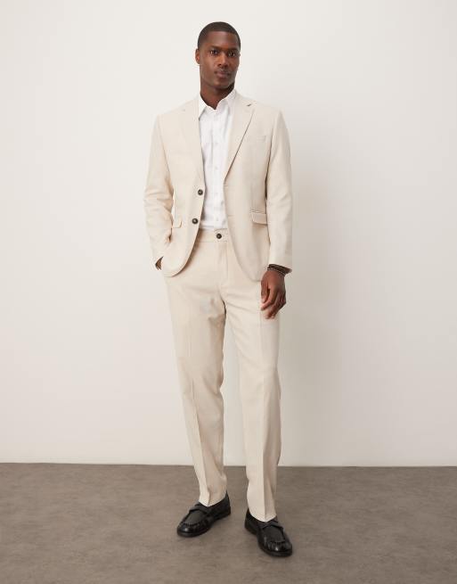 Traje color crema de corte estándar Neil de Selected Homme