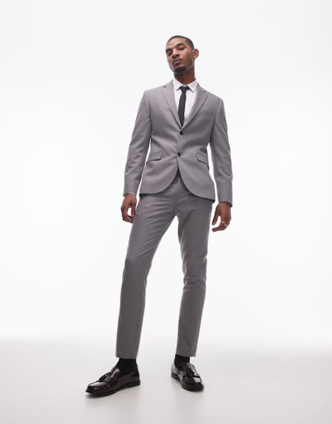 Traje gris entallado de Topman - view 1