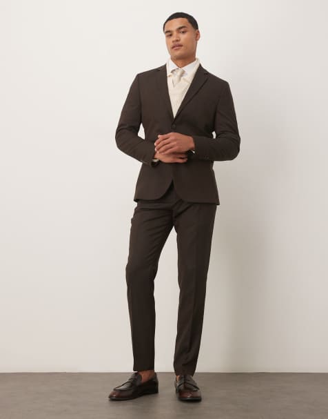 Traje marrón de corte slim Neil de Selected Homme - view 1