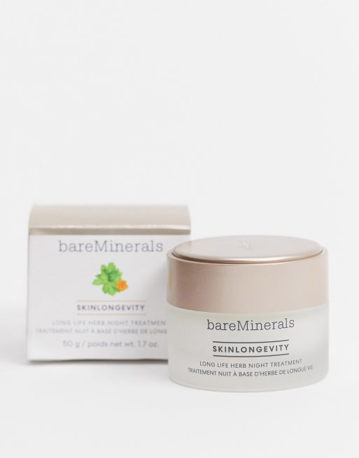 Tratamiento facial de noche de hierbas Skinlongevity Long Life de bareMinerals