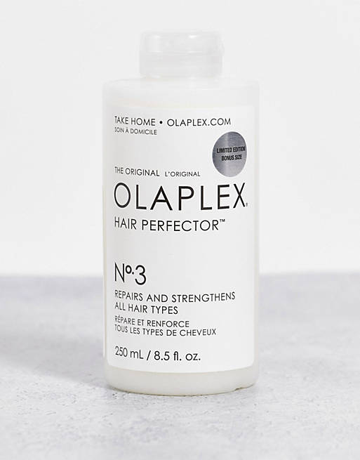 Fiesta Aflojar estera Tratamiento para el cabello N.º 3 Hair Perfector de tamaño gigante de 8,5  oz/250 ml de Olaplex | ASOS