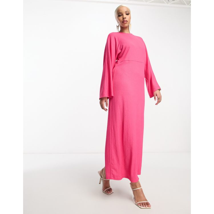 Women's Summer T Shirt Maxi Dress Batwing Sleeve,Under 25 Dollar