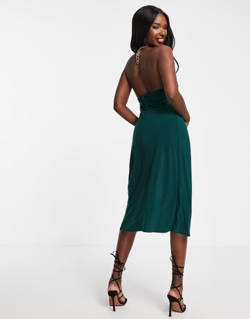 Fitted emerald green clearance dress