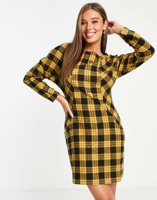 Mustard 2025 check dress