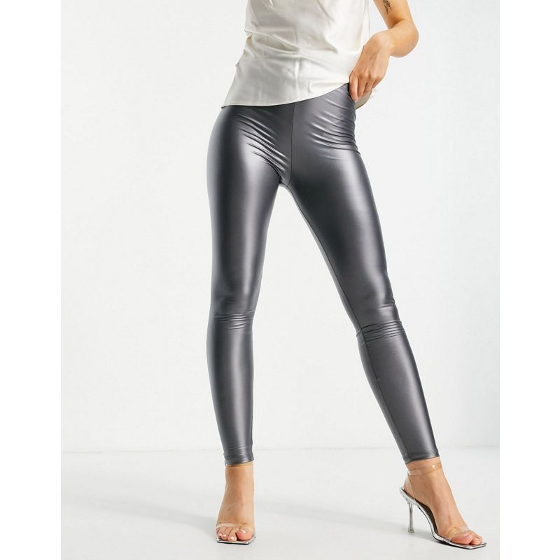 Donna Pantaloni e leggings Trendyol - Leggings metallizzati grigio blu