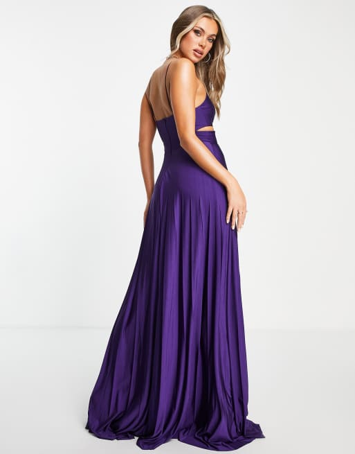 Deep purple outlet maxi dress