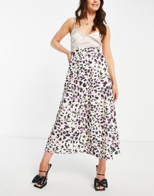 Trendyol midi skirt in pink leopard print - ASOS Price Checker