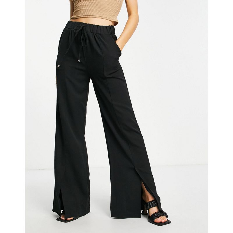 Donna Pantaloni con fondo ampio Trendyol - Pantaloni con fondo ampio neri