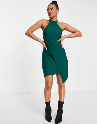 emerald green tank dress