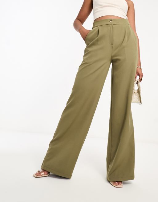 Flare leg 2025 khaki pants