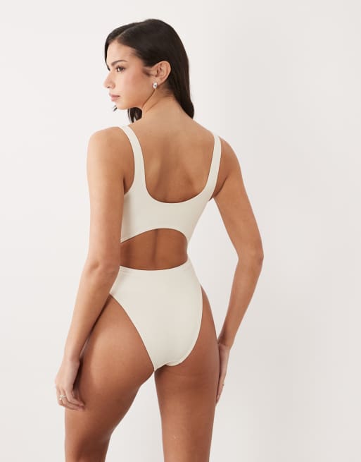 Trikini blanco coco básico Essentials de South Beach, 4 de 4