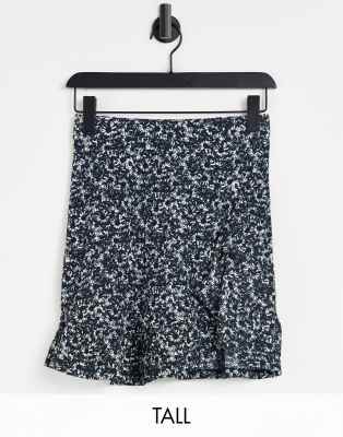 Мини-юбки  Asos Трикотажная юбка-колокол с принтом Topshop Tall-Разноцветный