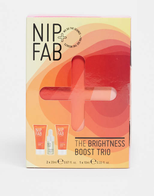 Trío de productos de cuidado de la piel The Brightness Boost de Nip+Fab (ahorra un 35%)