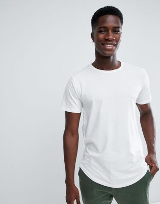 Troy – Lång t-shirt-Vit