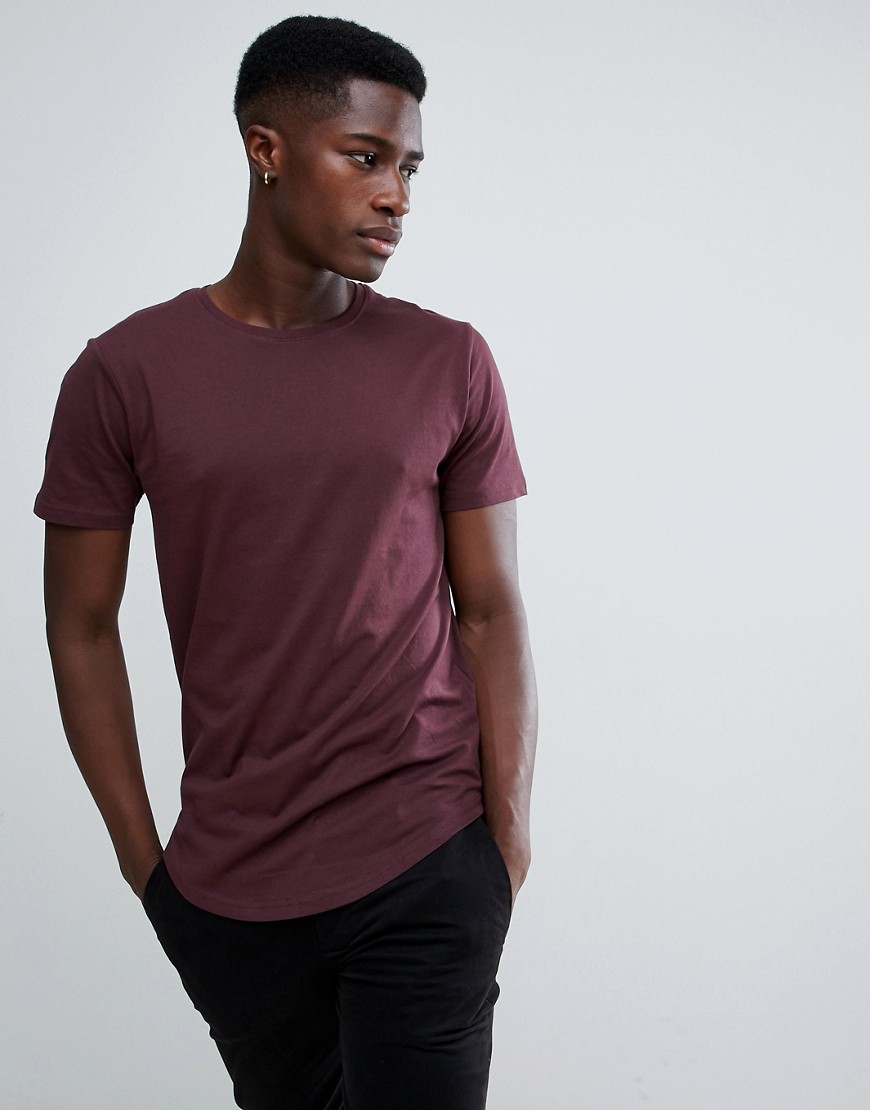 Troy - T-shirt lunga-Rosso