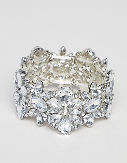 True Decadance Silver Embellished Diamante Bracelet